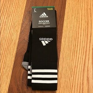 Adidas Black and White Copa Zone Soccer Socks